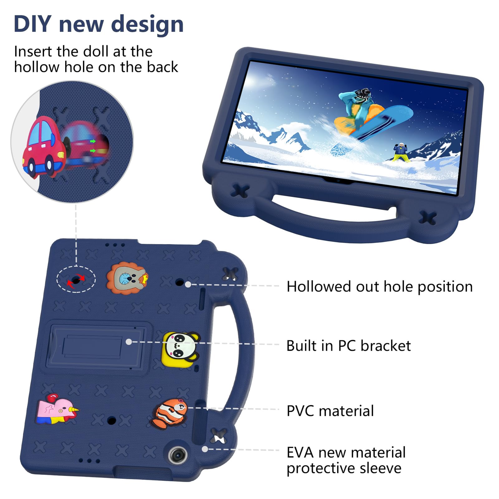 Custodia Protettiva Per Tablet Honor Pad X8/X8 Lite - Antiurto In EVA, Con Maniglia E Supporto, Per Bambini