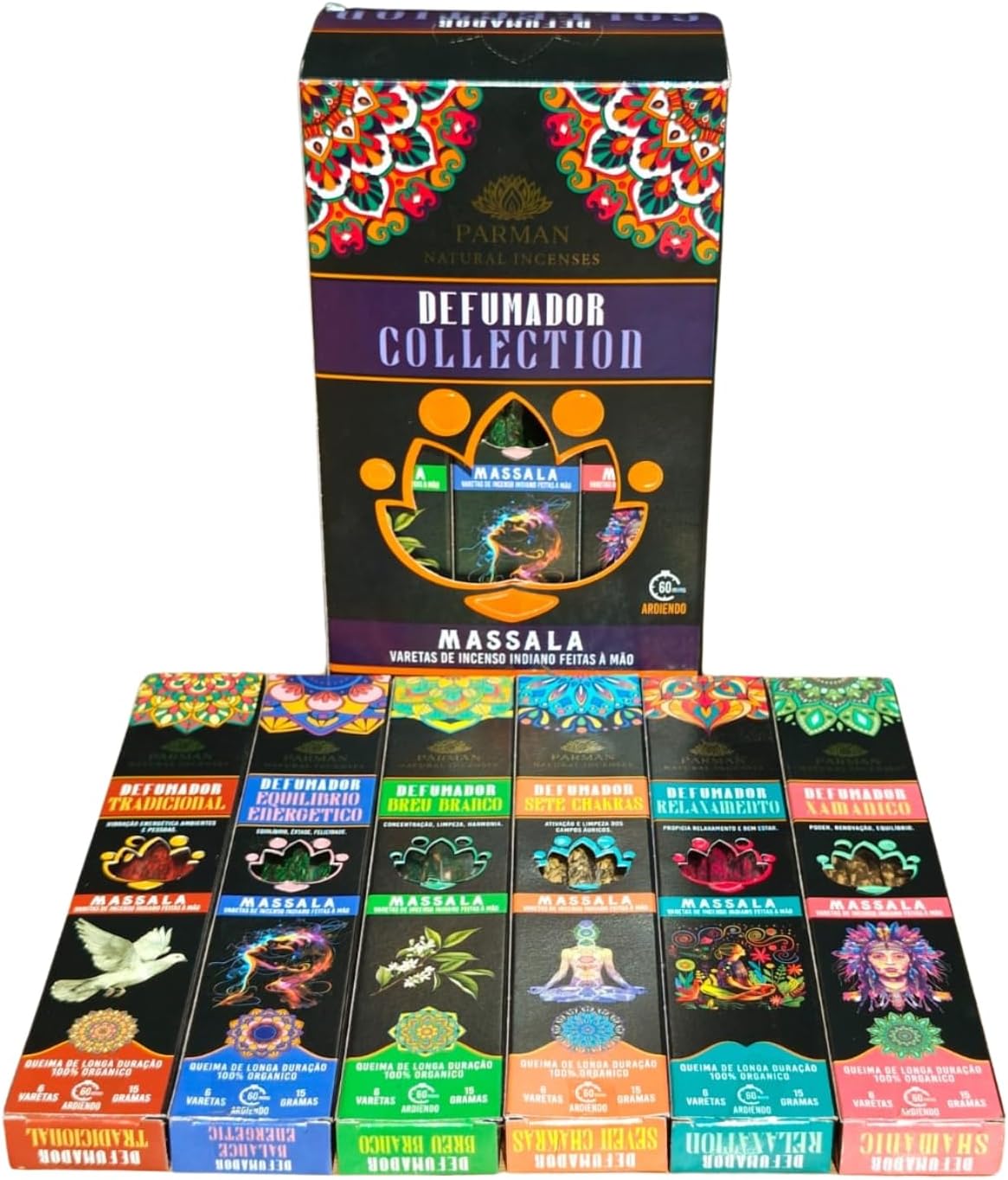 ORGANIC INCENSE MASSALA COLLECTION SMOKERS PARMAN 12CX
