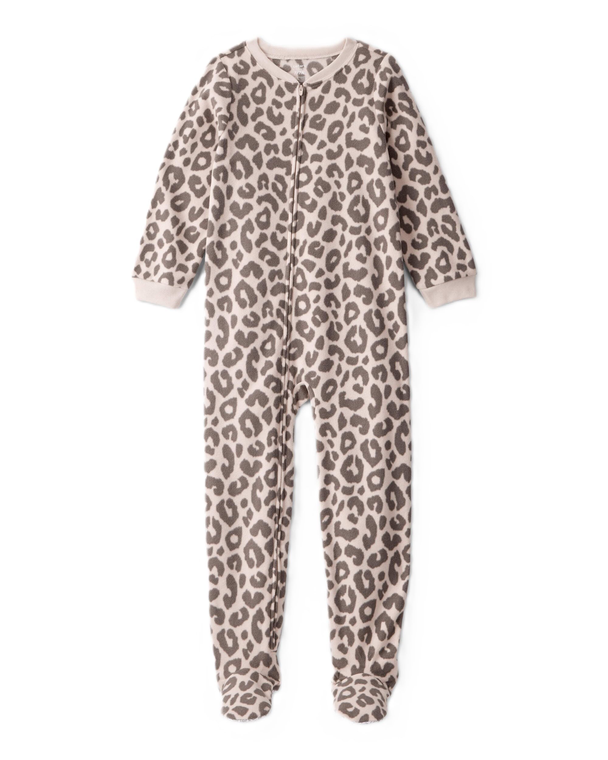 Carter's Big Girls Footed Microfleece PJ's Sleeper Pajamas