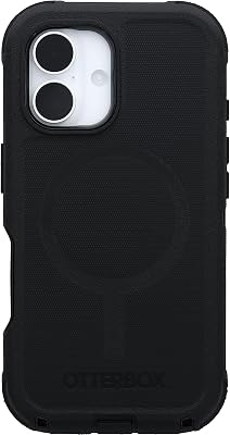 OtterBox iPhone 16 Defender Series Case - Black - Tough, Rug - best otterbox iphone 16 case