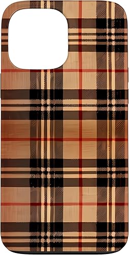 Funda para iPhone 13 Pro Max marrón, azul marino, negro, naranja, a cuadros, Halloween, otoño, calabazas