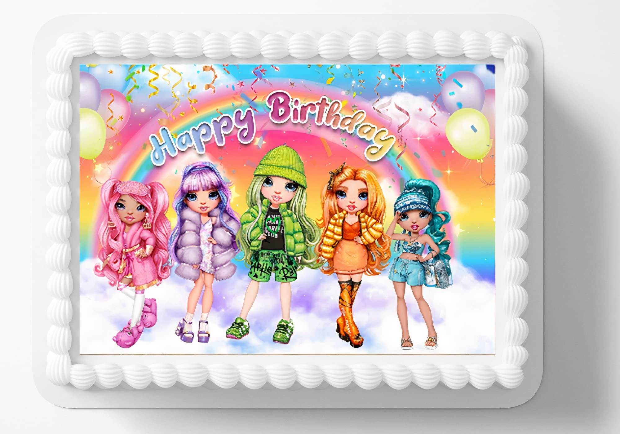 Buy Rainbow High Edible Image Edible Birthday Cake Topper Frosting