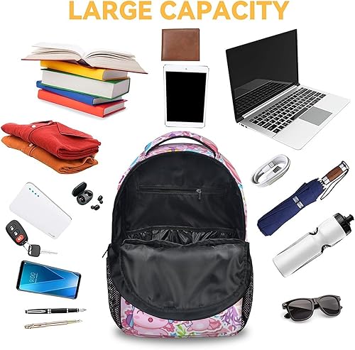 Miniatura 5 de Axolotl - Mochila escolar de 16 pulgadas para niños y niñas, mochila escolar de gran capacidad para estudiantes, Axolotl 1, Mochilas Daypack