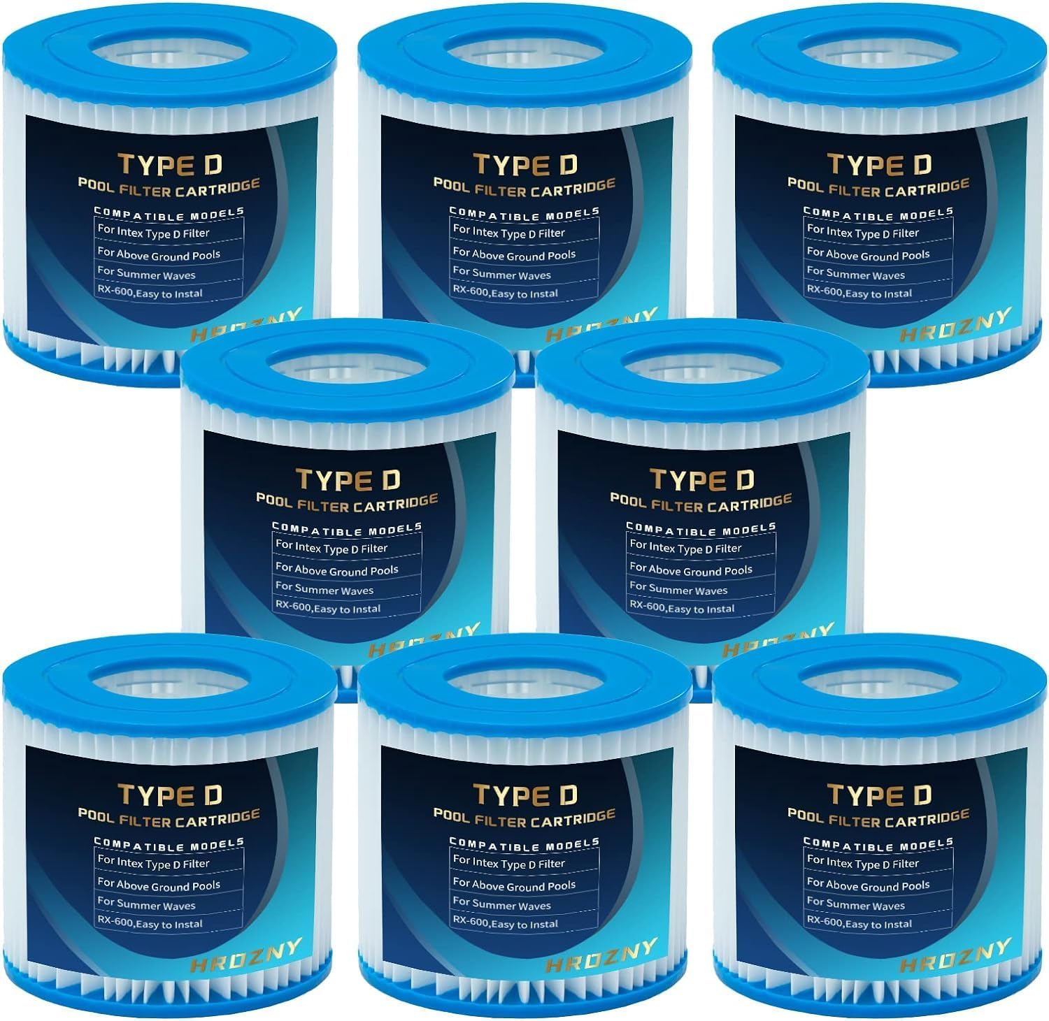 Hrozny Filtro de piscina tipo D para Summer Waves Filtro de piscina, filtro D compatible con filtro de piscina, para Summer Escapes FS-350 RP-350