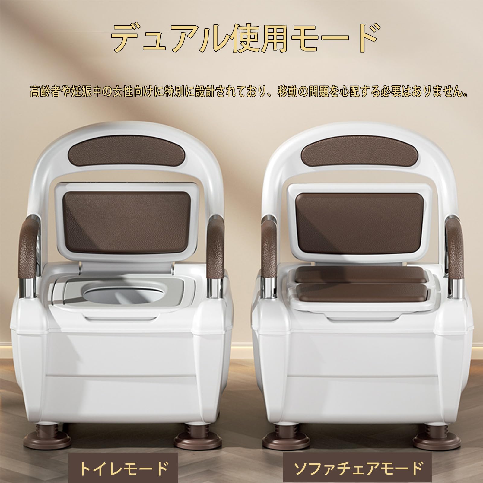 ポータブルトイレ アームレスト付き Amazon.co.jp: ポータブルトイレ ベッドサイド便器 簡易トイレ 携帯