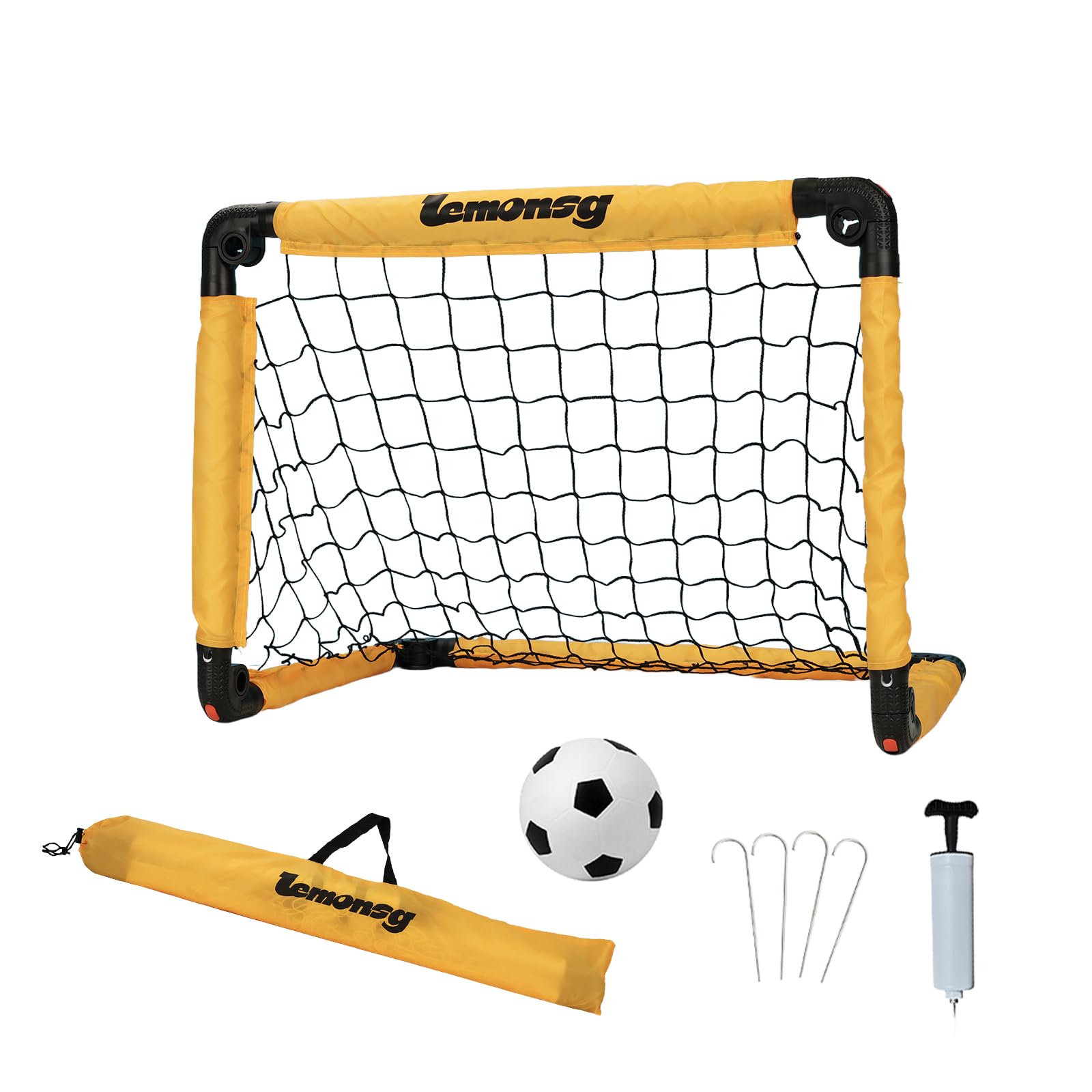 Portable Football Goal for Kids, Foldable Toddler Football Goal with Mini Football, Indoor Football Goal for Garden Indoor Outdoor Play, Toys for Children