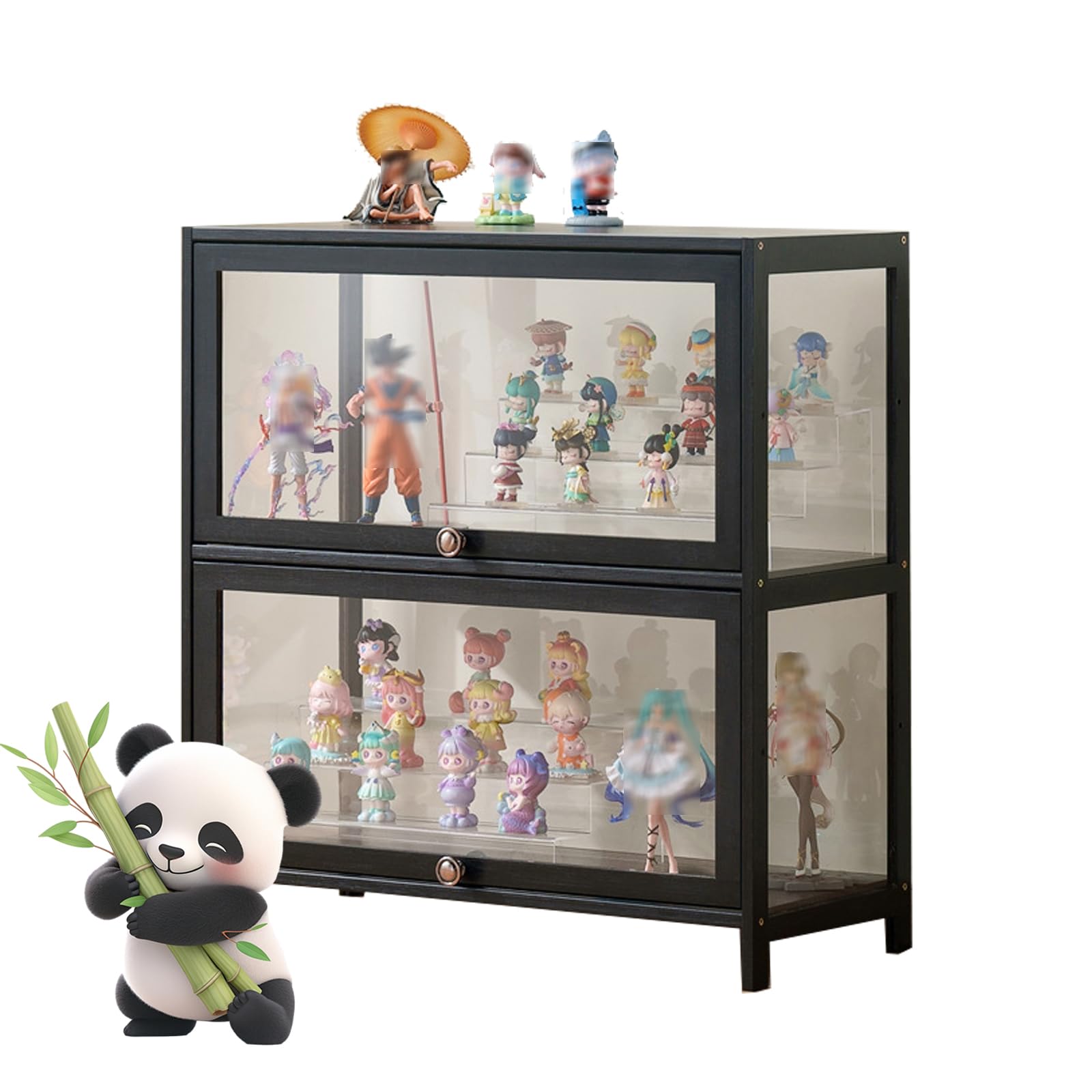 Collector's Display Case, Wall Storage Cabinet for Miniature Models, Collectibles, 73 x 70 x 33 cm, Ideal for Cars, Figures, and Model Building, Optimal Wall Mount Design