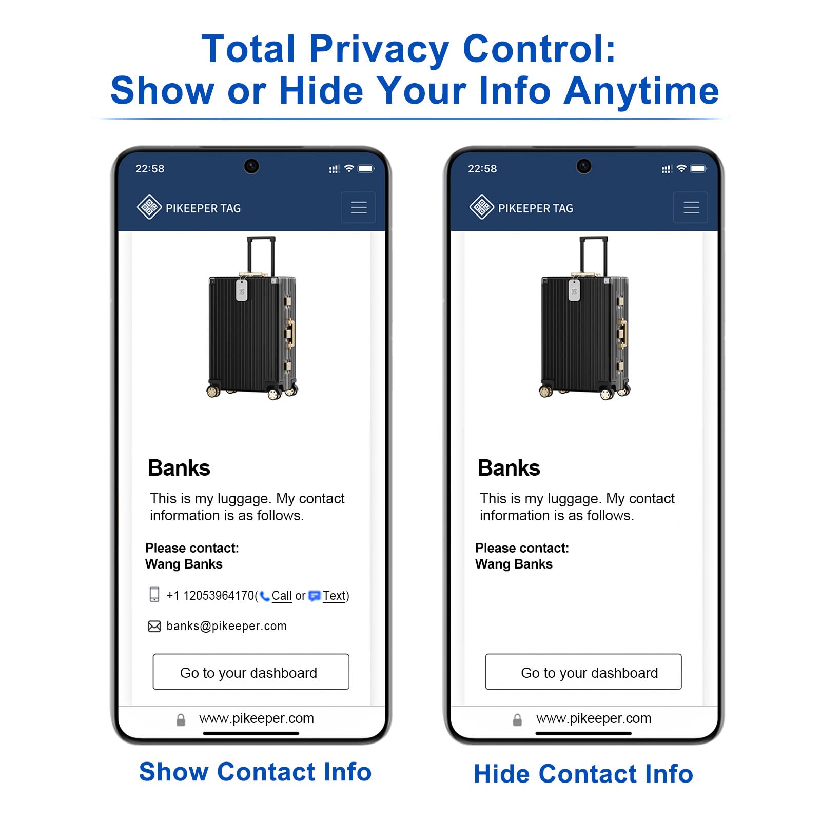 Étiquettes de bagage intelligentes pour valises, code QR récupère les informations sur les étiquettes de valise auto-modifiables, étanches, faciles à identifier, étiquettes de bagage