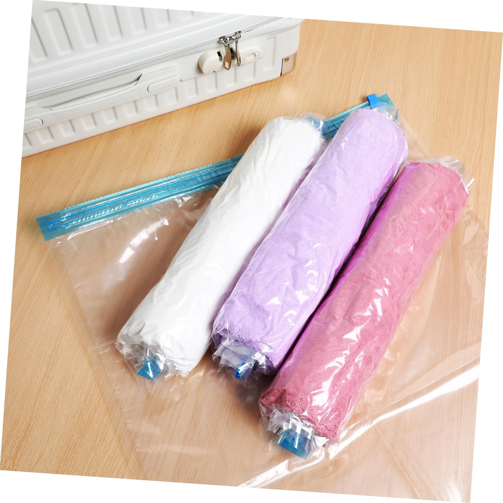 12 pezzi Borse da Viaggio Compressione Sottovuoto Buste per Abbigliamento e Organizer Impermeabili per Valigie per Viaggi e Stoccaggio Casa