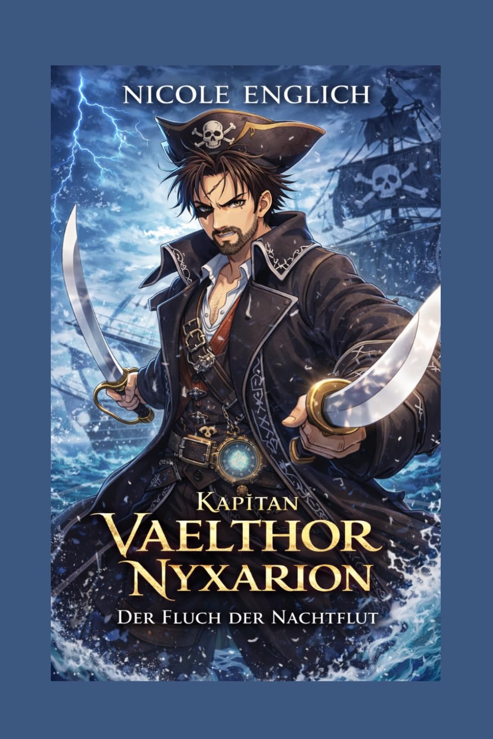 Kapitän Vaelthor Nyxarion im Sturm