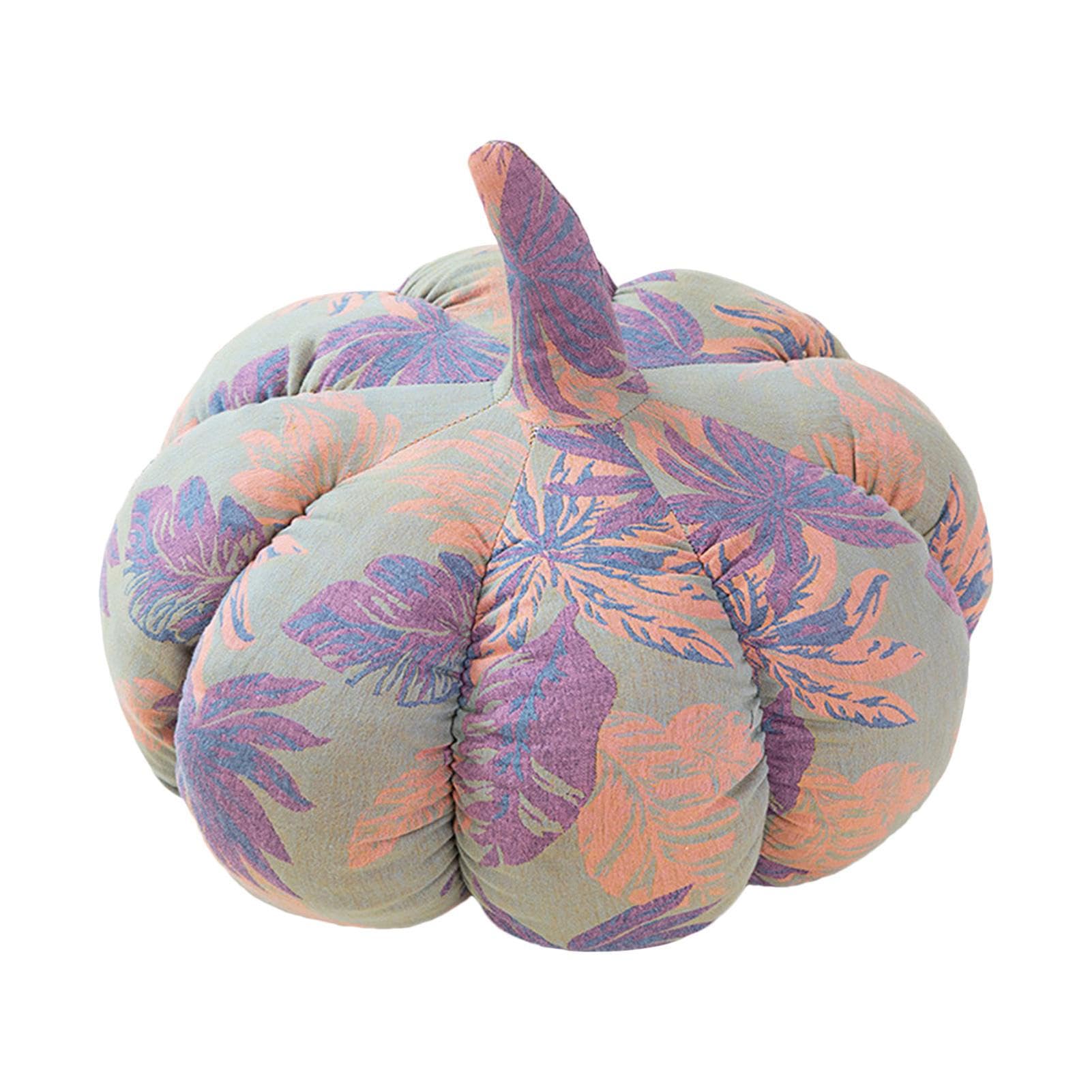 Oreiller citrouille d'Halloween et peluche decorative rousse pour canape de salon