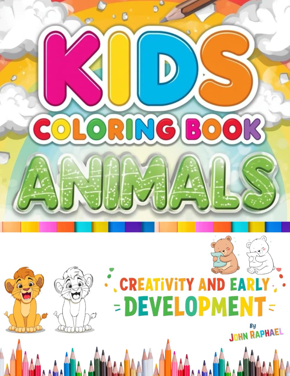 Animal Coloring Book for Kids Ages 3–6: Fun and Easy Animal Illustrations for Early Learning and Creativity