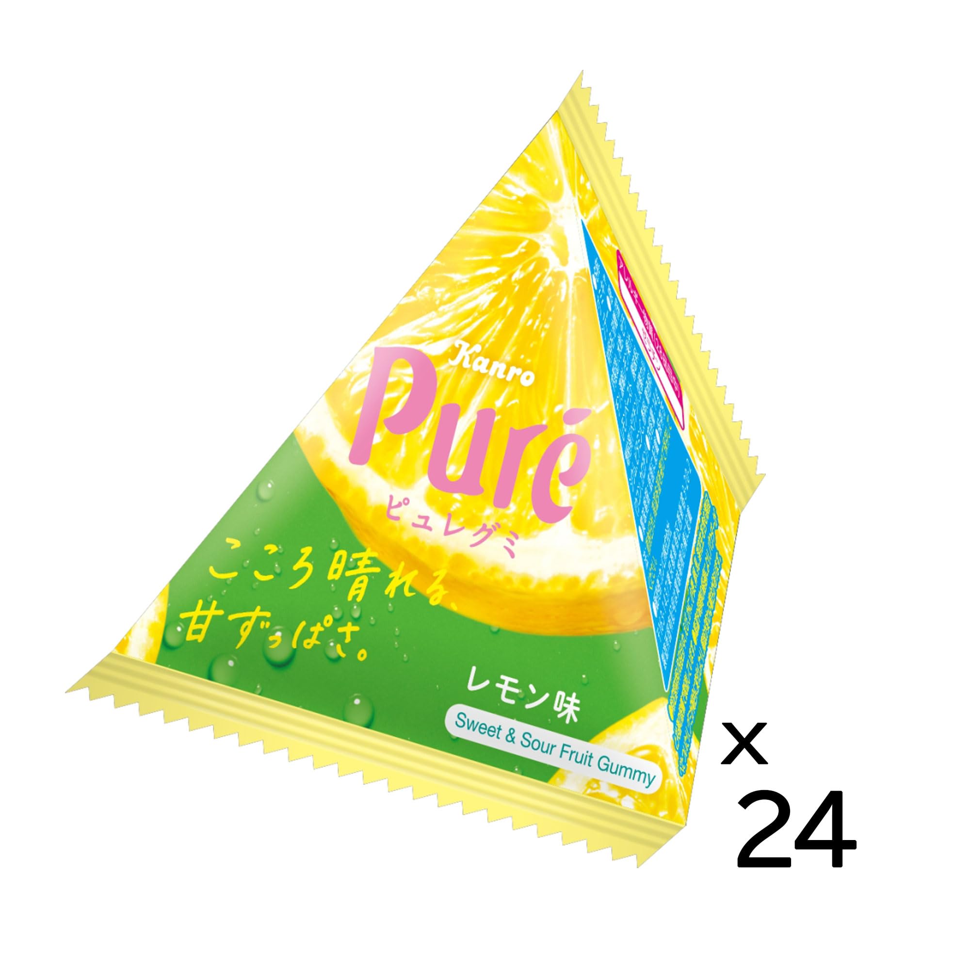 Amazon | カンロ ピュレグミプチ三角レモン 13g×24個 | カンロ | グミ 通販