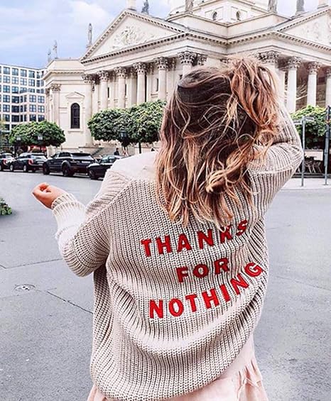 Buy Thanks for Nothing Women Cardigan 