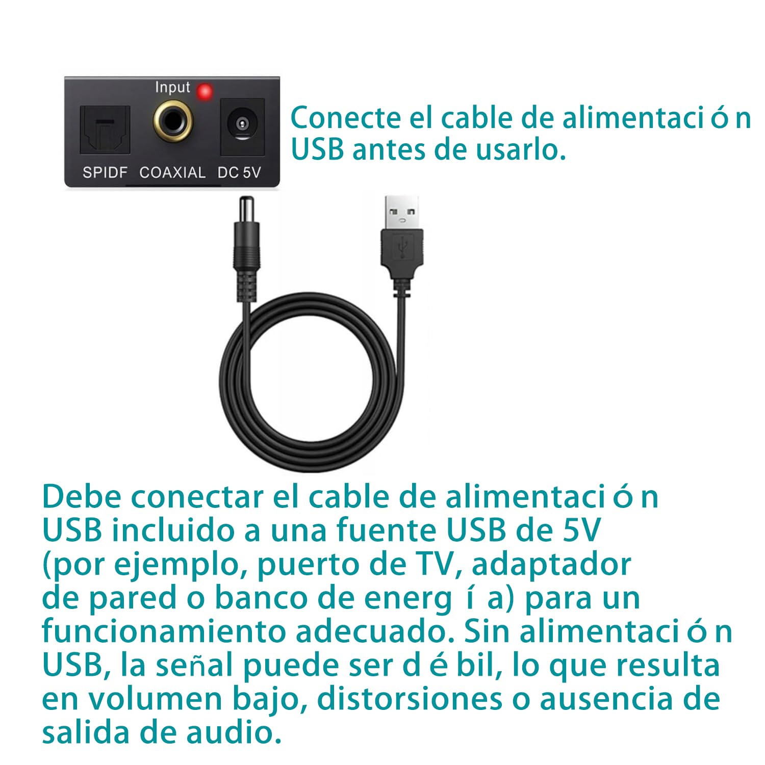 192kHz DAC Convertitore Ottico RCA Digitale ad Analogico Adattatore Audio Digitale ad Analogico Coaxial Toslink SPDIF a L/R Jack 3.5mm per Cuffie PS3 HDTV Blu RAY DVD Sky HD Fire TV Box