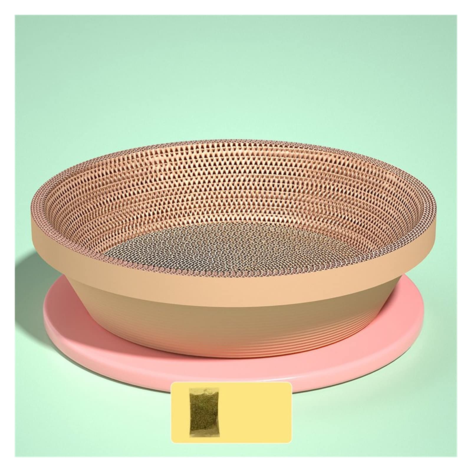 Scratch Board Nest Schiebt Nicht Debris Cat Scratch Bowl Wellat Cat Scratch Board Cat Nest (Farbe : Durchmesser, Größe : 50 cm)