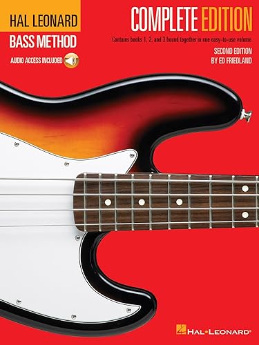 Libri 1,2 e 3 del metodo Hal Leonard Bass, edizione completa, rilegati insieme in un volume facile da usare: Books 1,2 &amp; 3 Bound Together in One Easy-to-Use Volume