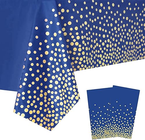 Miniatura 32 de 2 Empaque de mantel de plástico blanco, 54 pulgadas x 108 pulgadas, rectangular desechable para fiesta, adecuado para decoración de mesa en