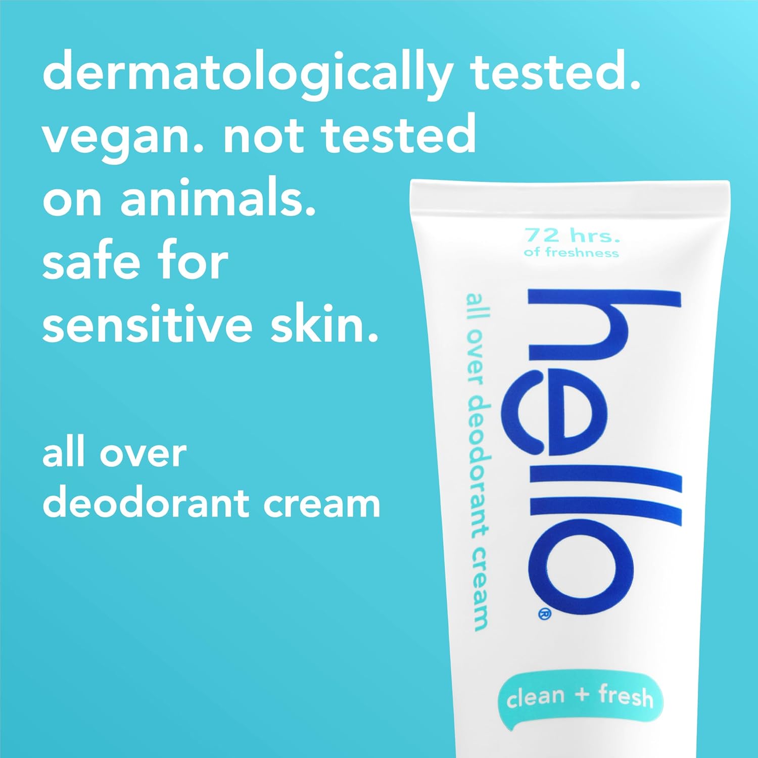 hello Clean & Fresh All Over Whole Body Deodorant Cream for Women and Men, Aluminum Free, Safe for Sensitive Skin, Pits, Privates, 3 ounces - Image 4