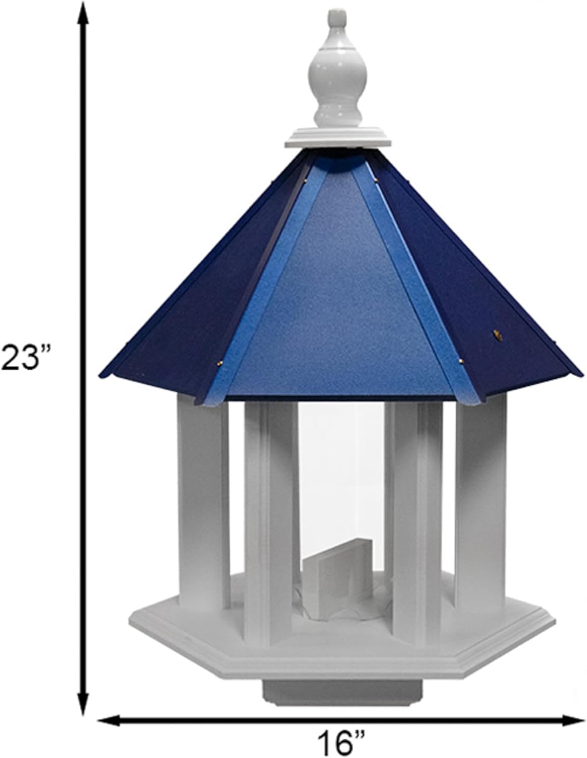 Wing & A Prayer Azalea Bird Feeder, Cobalt Blue Roof