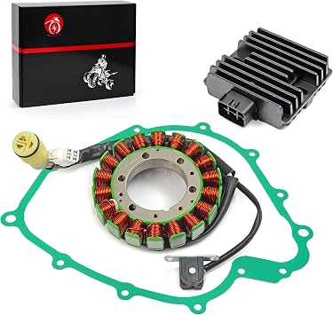 Stator & Regulator Rectifier Gasket Compatible with Yamaha Grizzly 660 YFM 660 Rhino 660 YXR660 2002-2008 5KM-81410-01-00 5BN-81960-00-00