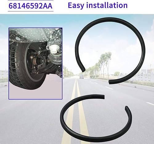 Miniatura 5 de 68146592AA Clip de anillo de presión para portador de eje delantero compatible con Dodge Ram 1500 2012-2017