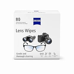 ZEISS Pre-Moistened Lens Cleaning Wipes, 80 Count