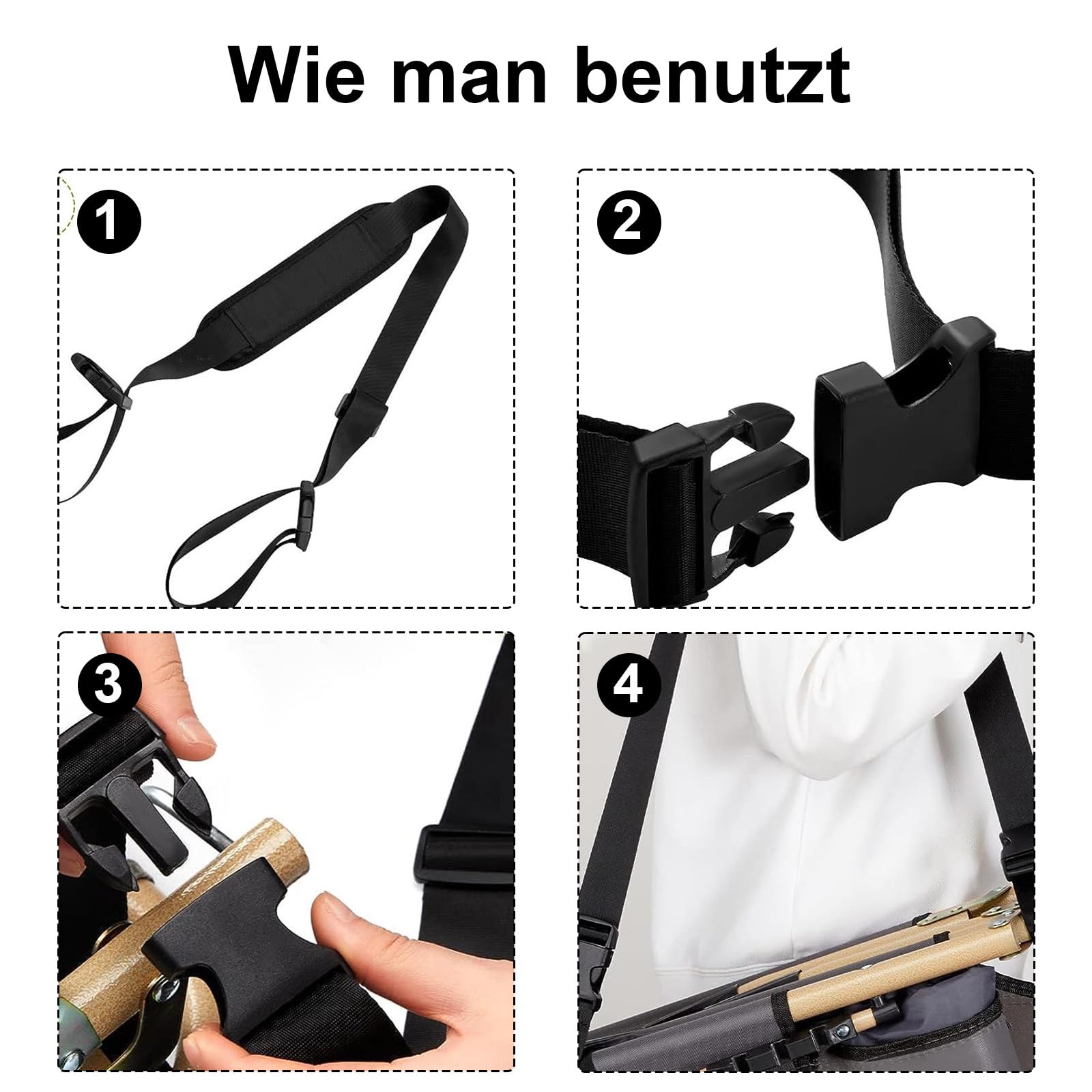 Correas de transporte antideslizantes ajustables para draisianas, bicicletas y sillas plegables | Juego de 2