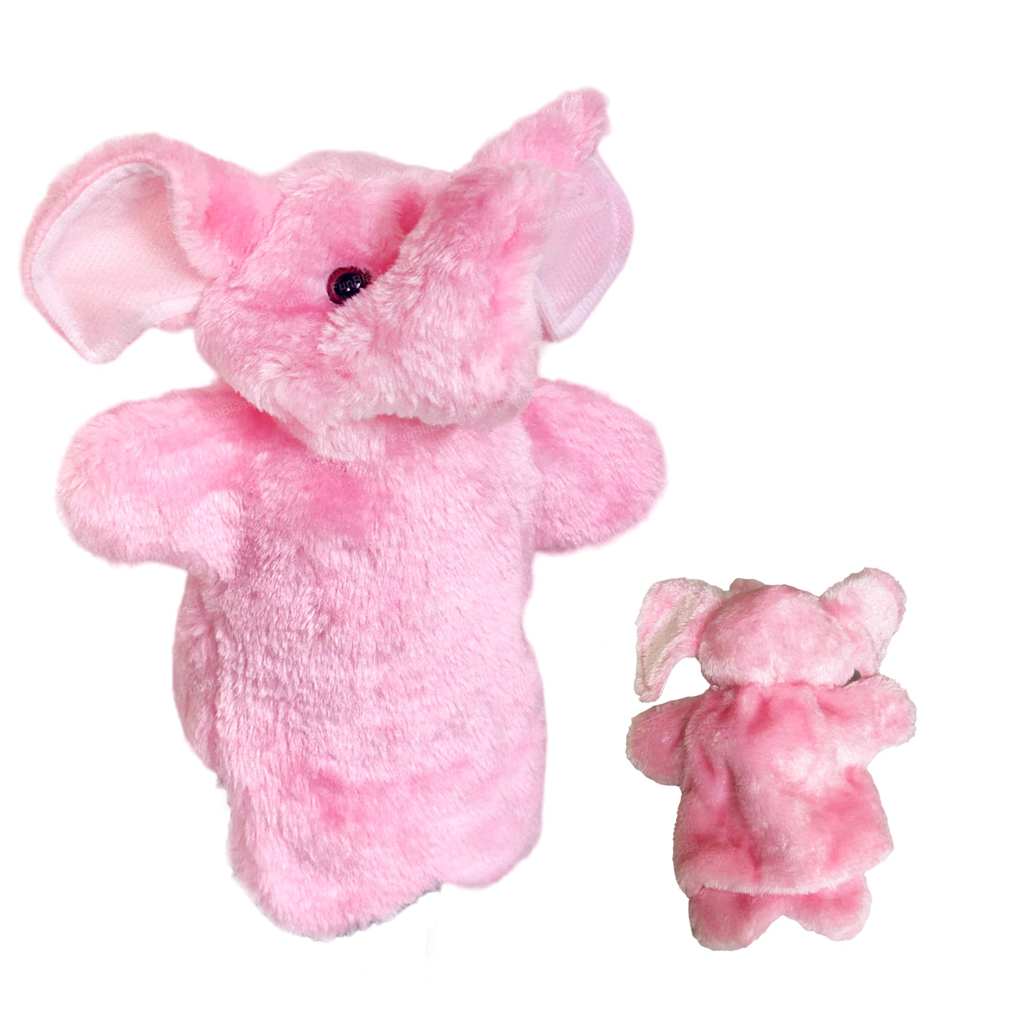 Hand Puppets for Kid - Plush Animals Hand Puppet Toys, Story Telling Puppet for Kids, Soft Hand Puppets for Kids, Hand Puppet Toys, Fun Play Learning Toys - Multicolor (Elephant)