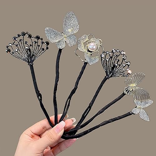 Miniatura 4 de Ins Style - Rizador de pelo elegante y perezoso, accesorios para el cabello, accesorios de cabello de moño giratorio, clips de trenzado de cabello