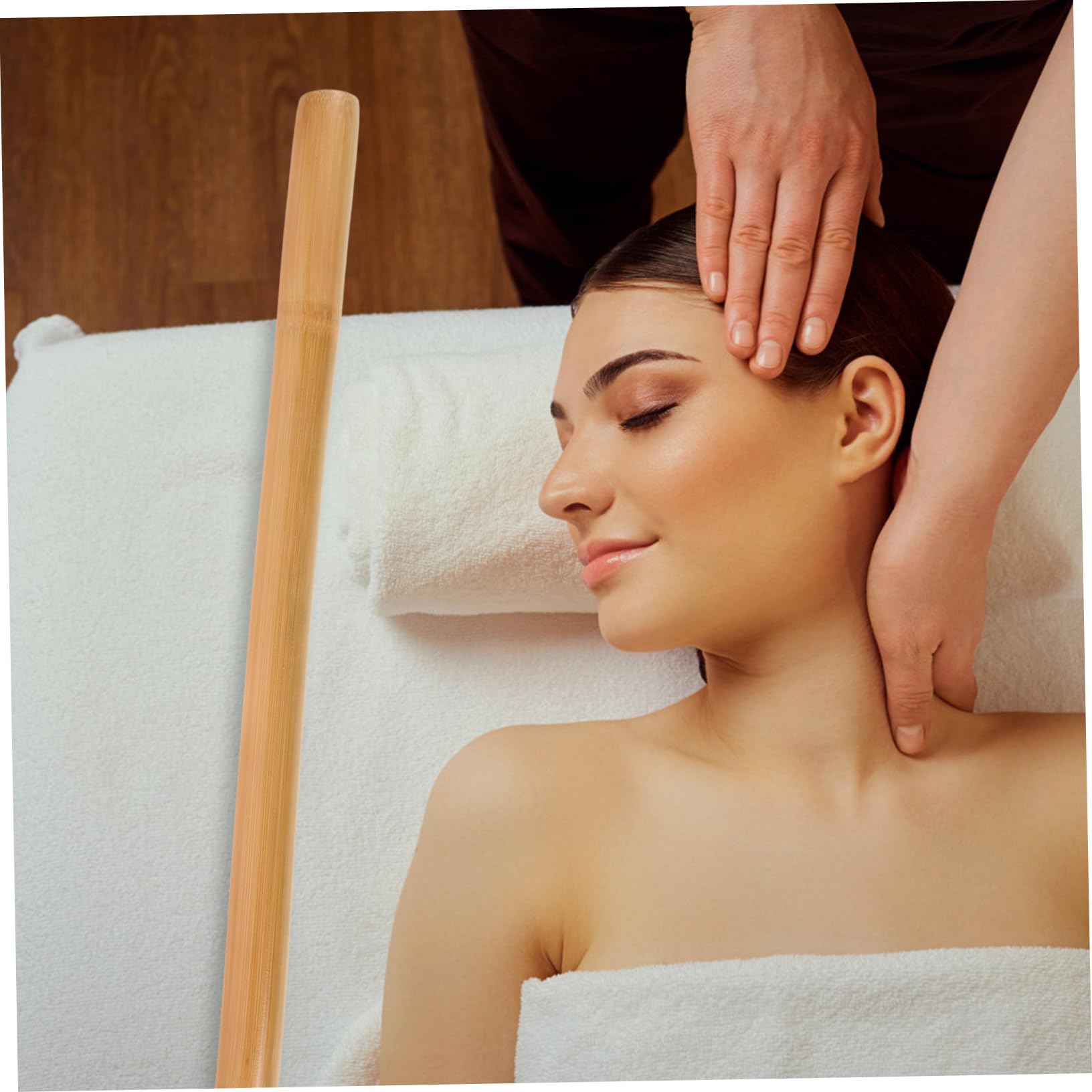 3 Piezas De Palo De Masaje De Bambú Para Músculos Para Rostro Y Cuello Autoterapia Portátil Para Espalda Masajeador De Rodillos Para Palmadas En La Mano Cuello Y
