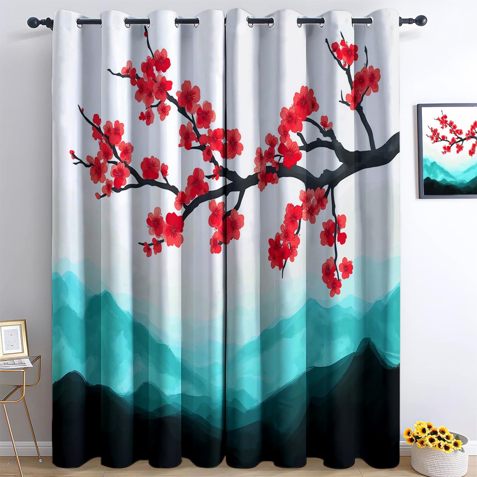 Rideaux de fenêtre d'effet 3D polyester isolation thermique chambre