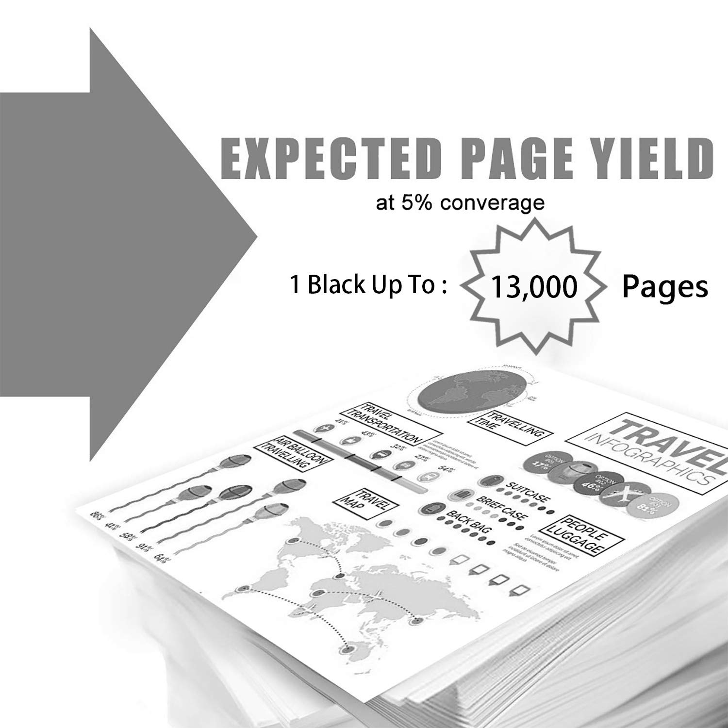 HP 51X Black High-yield Toner Cartridge Q7551X - Compatible With LaserJet P3005 & M3027 Series