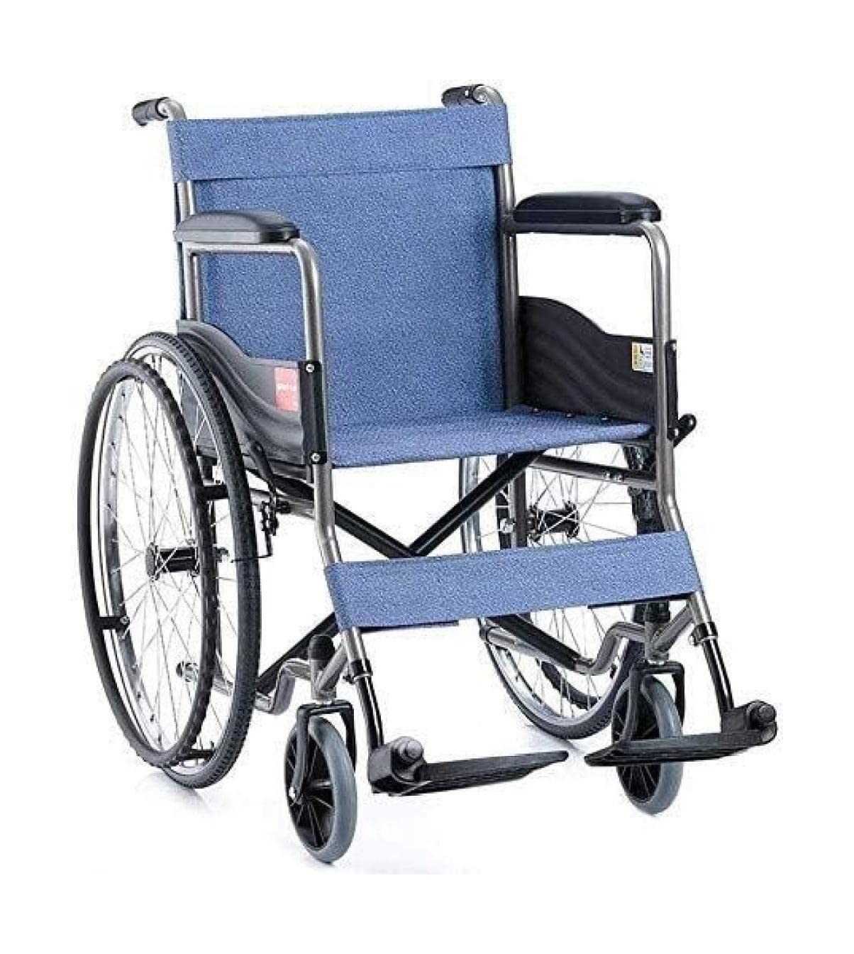 軽量折りたたみ車いす、スイングアウェイフットレストとフリップバック