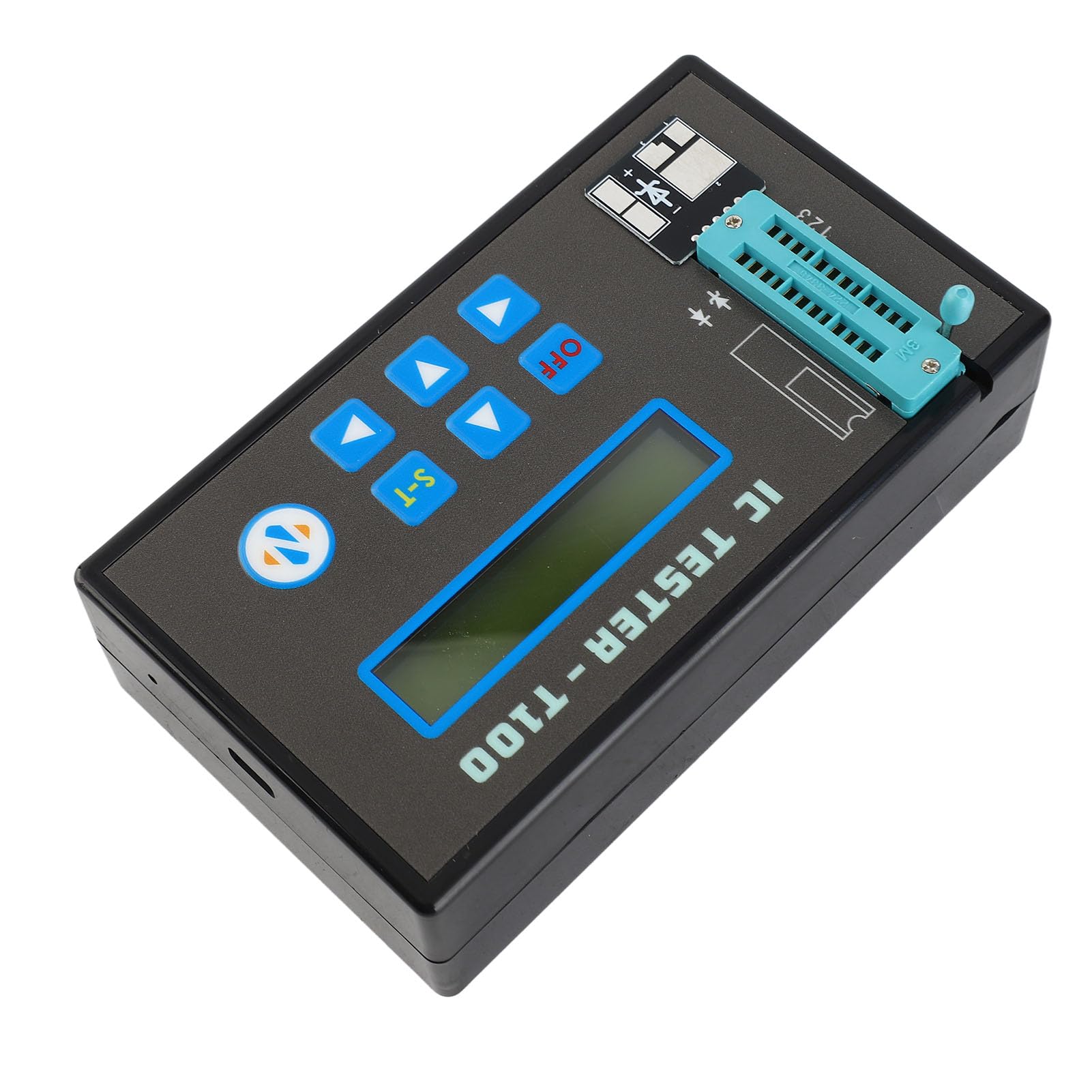 Tester per Circuiti Integrati Tester per Chip Multifunzione ABS Display LED Ricaricabile Portatile a 24 Pin per Tecnici di Riparazione Elettronica Hobbisti Che Testano Chip Logici Diodi