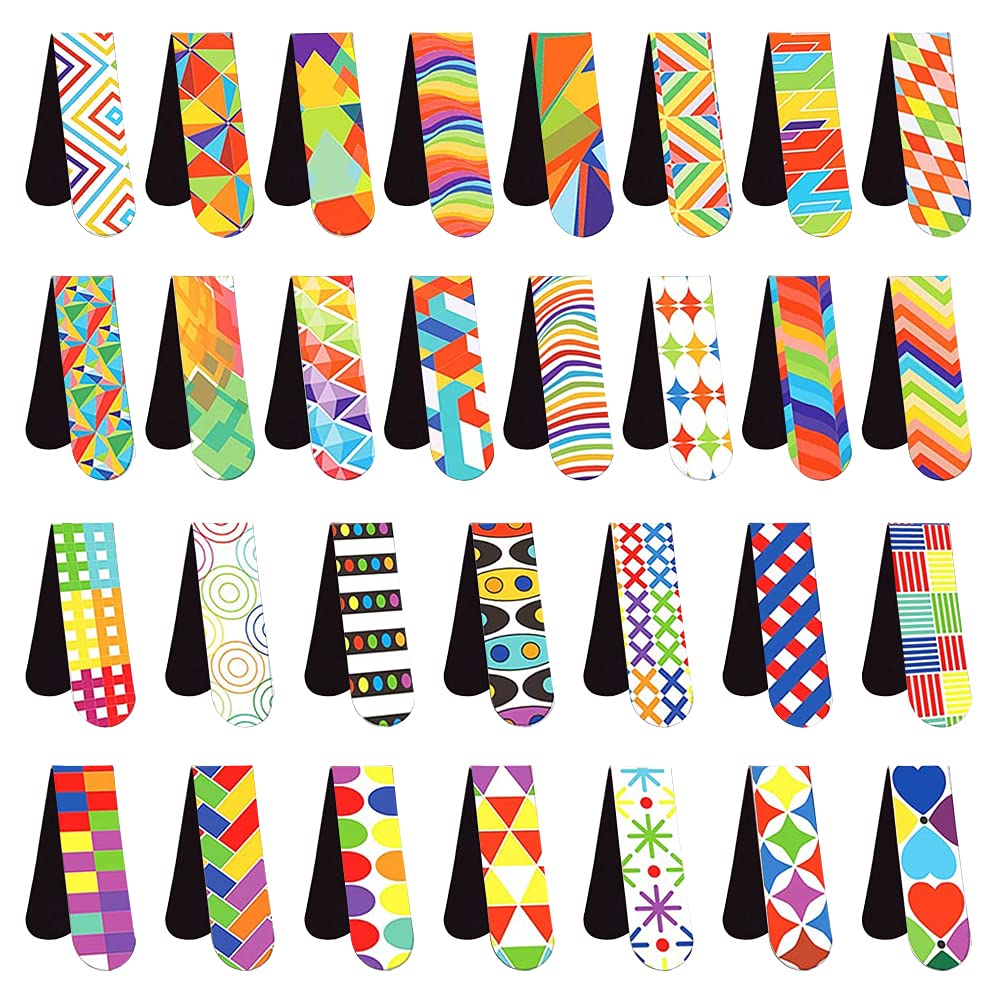 Marcador Magnético, Marcadores Estudiantes,30 Piezas Marcadores de Libros Magneticos, Marcadores de Libros Magneticos Infantiles,Marcadores de Libros de Lectura (B)