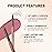 QiBest Nude Rose Pink Cream Lipstick with Lip Liner Makeup Set for Women, Soft Matte Lip Stick Silk Finish with LipLiner Pencil 24 Hours Original Waterproof Labials, Velvety & Non-Drying Formula