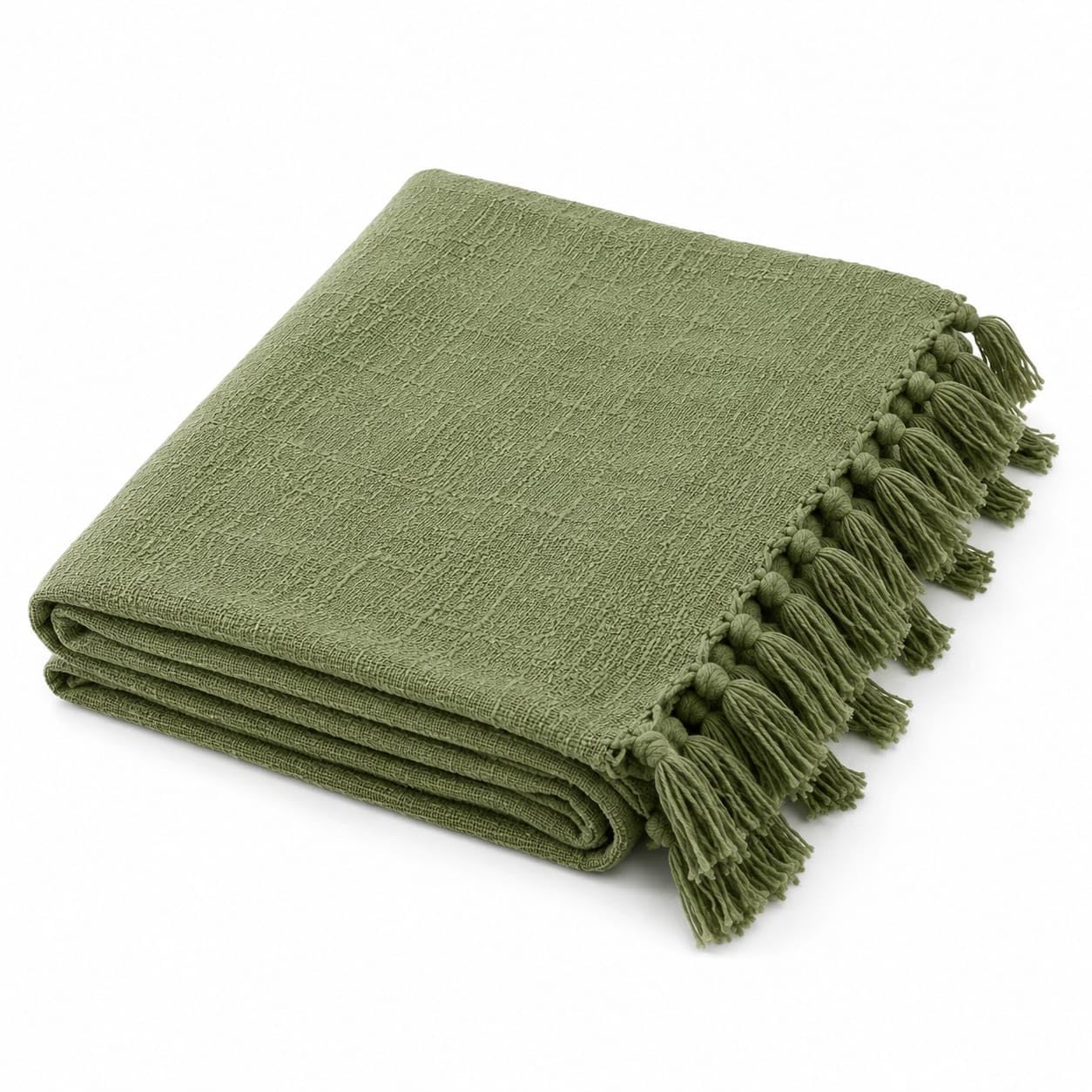 Cotton Sofa Throw Blanket Green, 127 x 152 cm-image-23