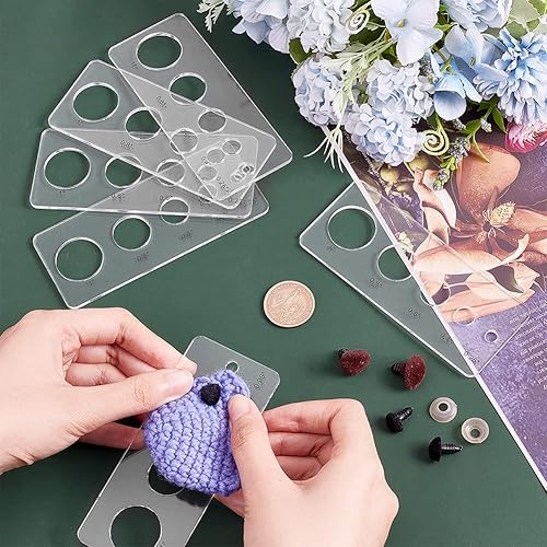 Miniatura 5 de PH PandaHall Herramienta auxiliar de inserción de ojos de seguridad, 6 piezas, para fijar ojos de seguridad y arandelas, herramienta de ojos