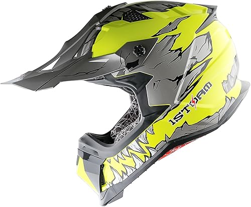 Vista 12 de 1Storm - Casco de motocross para adultos ATV Dirt Bike BMX MX Downhill Mountain Track Style JH601; Negro mate