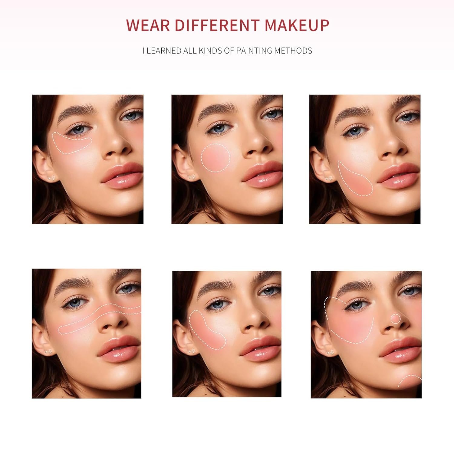 3 Color On-the-Go Makeup Blush Stick，Tinted Moisturizing Stick for Lips, Eyes and Cheeks-Blush Stick for Lips and Cheeks，Create a beautiful natural nude makeup look，Suitable for All Skin Types - Image 7