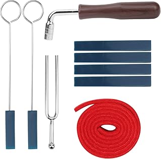 HEEPDD Piano Tuning Set, Durable Acuurate Strong Stainless Steel Piano Tuning Enthusiasts General Purpose, Piano Tuning Tool for Beginners Professionals Cleaning & CareAccessories