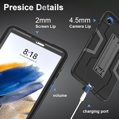 Miniatura 5 de Funda para Galaxy Tab A9 Funda Samsung Galaxy Tab A9 8.7 2023 con soporte grueso protección contra impactos en las esquinas Samsung Tablet A9 8.7