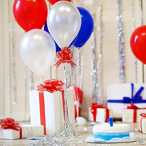 Miniatura 4 de GWHOLE 60 lazos de cinta roja de 5 pulgadas para envolver regalos, lazos de Navidad para manualidades, cajas de manualidades, cestas de decoración