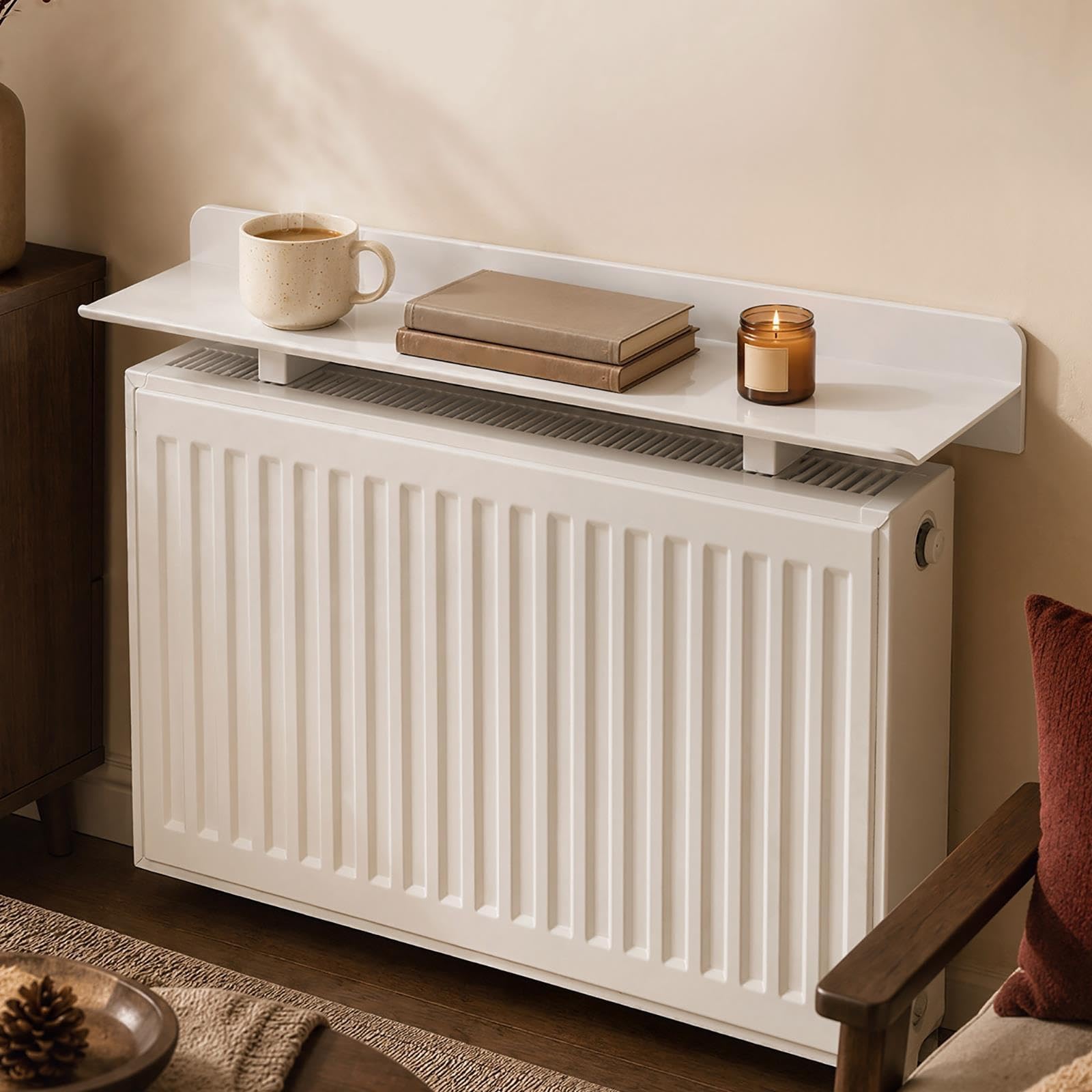 Etagere Radiateur à Poser Sans Percer Cloison Décorative Au Dessus