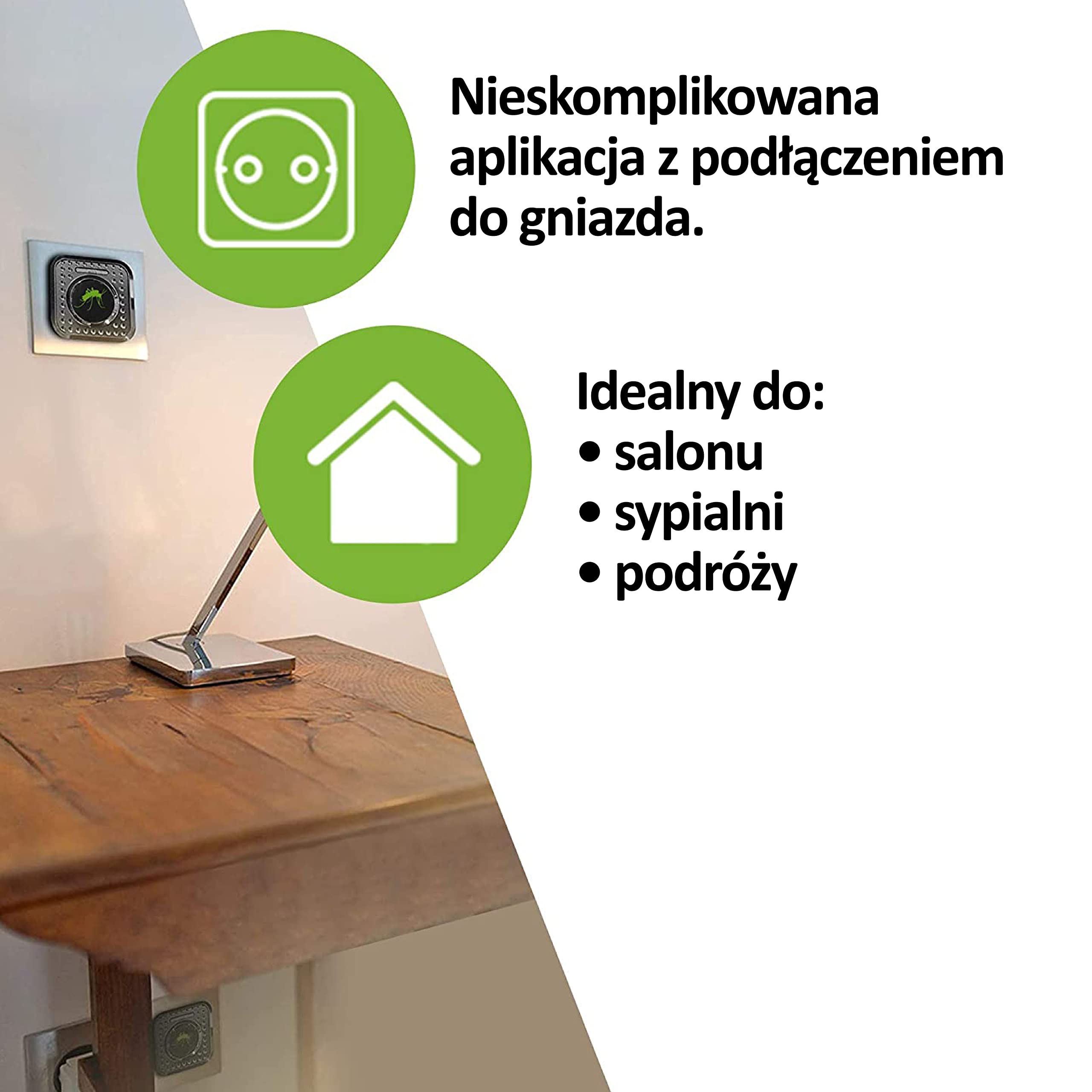ISOTRONIC – Ultradźwiękowy odstraszacz komarów wtykowy do domu, sypialni i pokoju dziecięcego – Odstraszacz komarów o zasięgu 30 m² (3 sztuki)