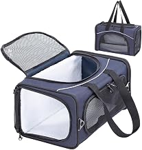 Practical Small Pet Aviation Cases for Dogs and Cats, Artificial Pet Cages, Suitable for Small Pet Dogs and Cats(16.5" L x 8.6" W x 11" H)