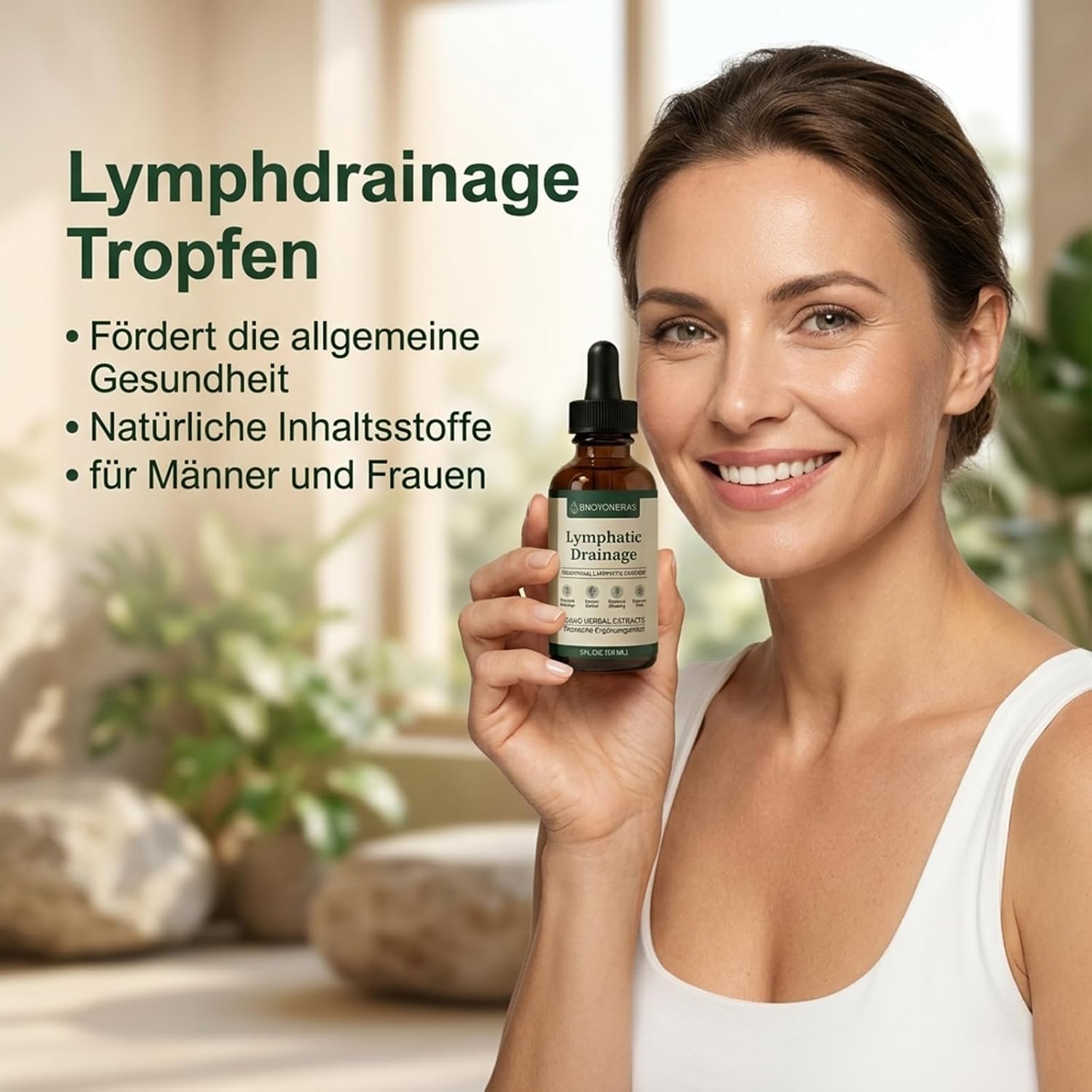 Lymphdrainage Tropfen, Unterstützt Lymphdrainage, Fördert die allgemeine Gesundheit, 100% Natürlich Hochdosiert Vegan, Lymphatic Drainage für Männer und Frauen, 60 ml (2)