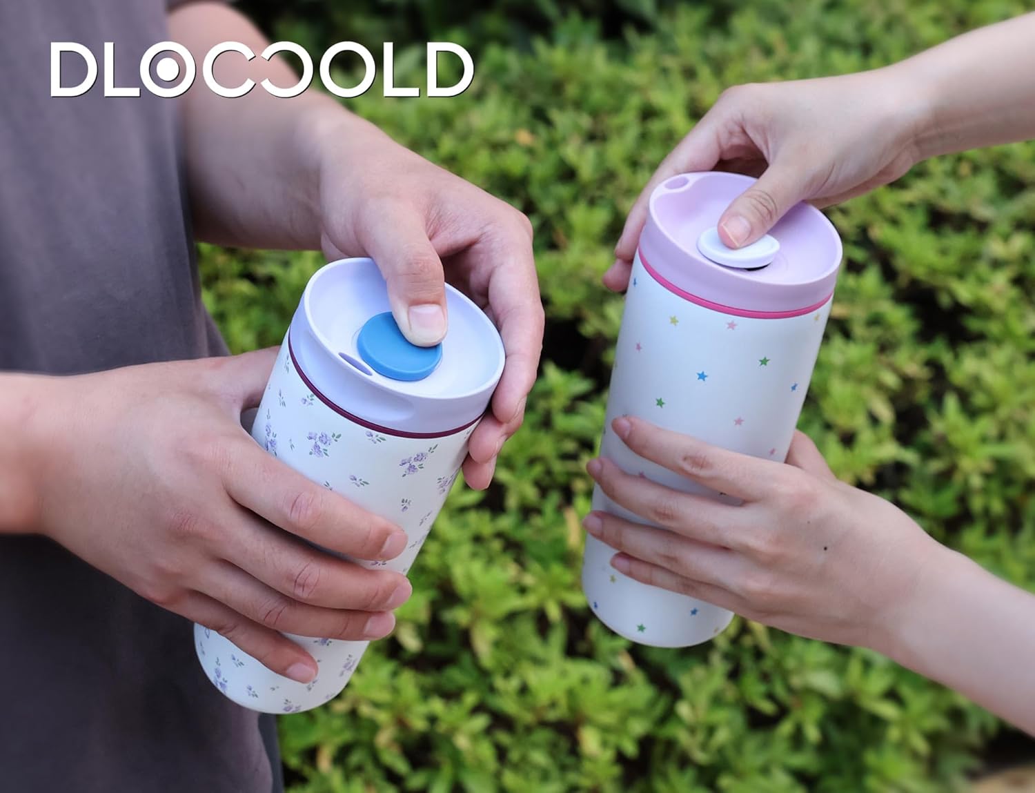 DLOCCOLD Insulated Stainless Steel Coffee Tumbler with Spill Resistant Lid, Reusable Iced Coffee Cup, Cup Holder Friendly Travel Coffee Mug, 24oz - Image 9