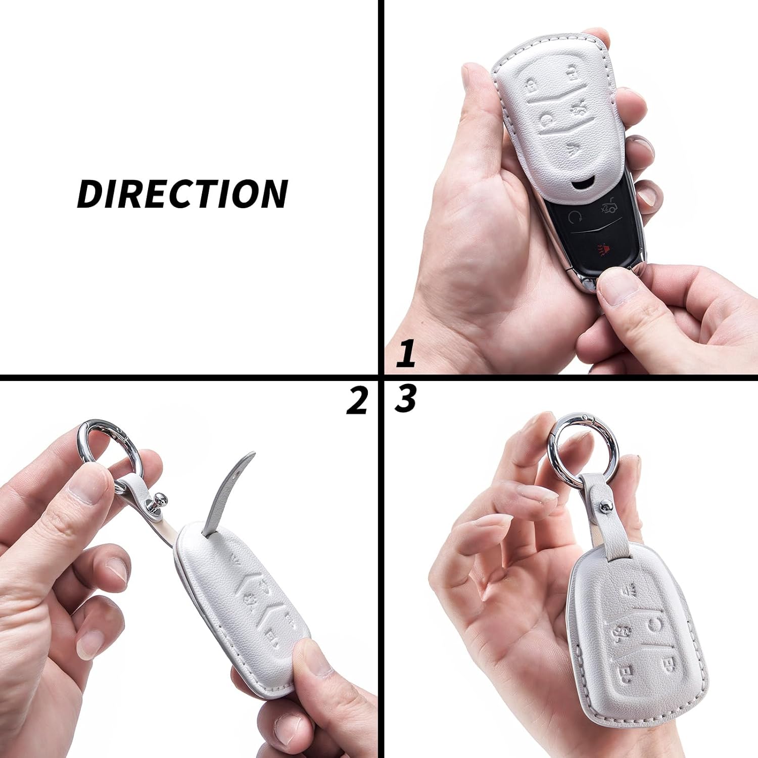 Smart Key Fob Case Cover Compatible with Land Rover Discovery, Range Rover, Defender ,Jaguar 2018-2024 - Image 6